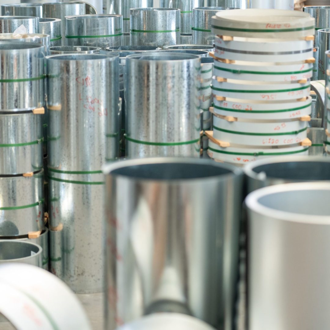 Bobinas de aço galvanizado e galvalume